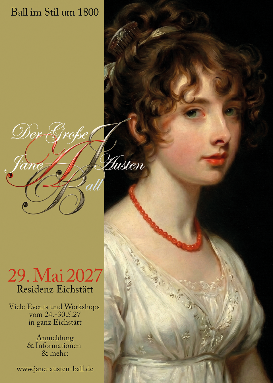 Der Große Jane Austen Ball im Mai 2027 in der Residenz Eichstätt